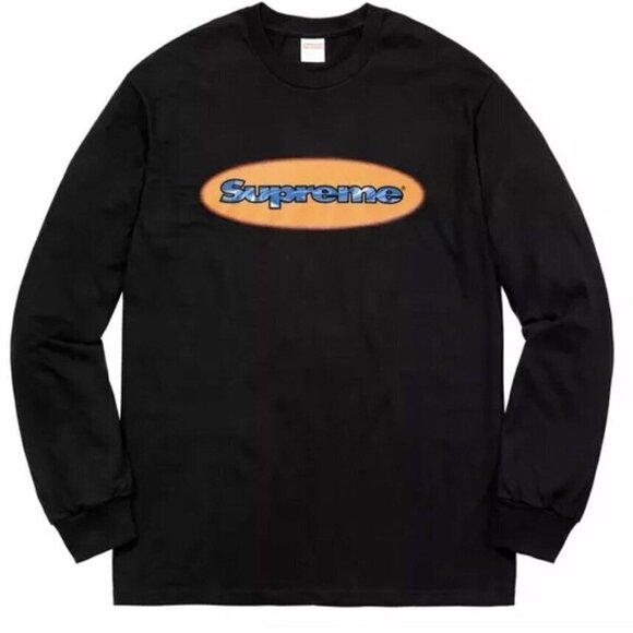 SUPREME SS18 Ripple Long Sleeve Tee Medium - Picture 1 of 11